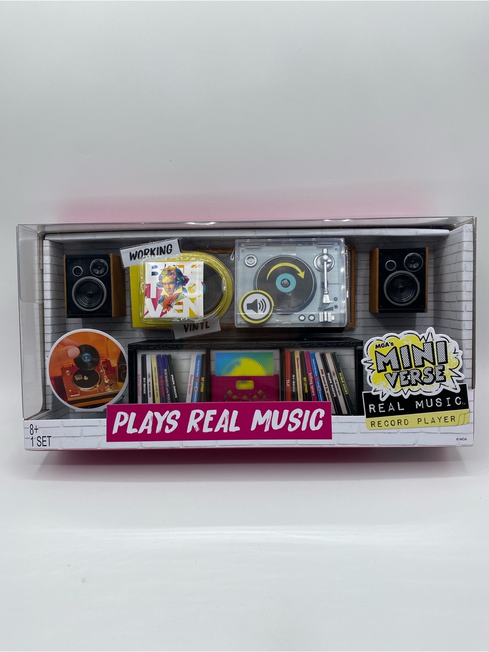 MGA's Miniverse Real Music Record Player Mini Collectibles Mini Playable Record